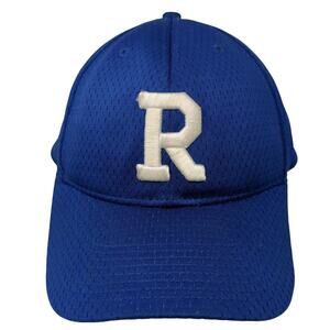 Letter R Strapback Hat Blue One Size Embroidered Adjustable Pacific